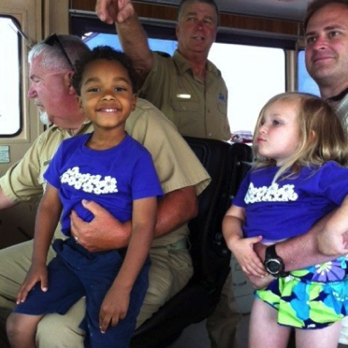 Kathryn’s kids on the Ocracoke Ferry 5/12