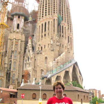 Jo at the Sagrada Familia Church in Barcelona
5/12