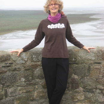 Mary Anne at Mont St. Michel, Normandy 10/11